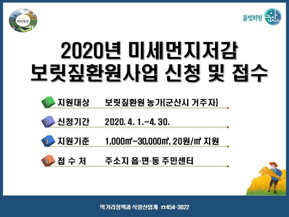 미세먼지저감보릿짚환원사업