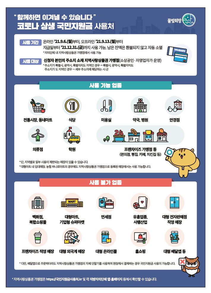 군산시-국민지원금사용처