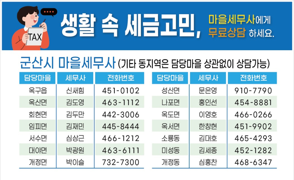 군산시제6기마을세무사현황